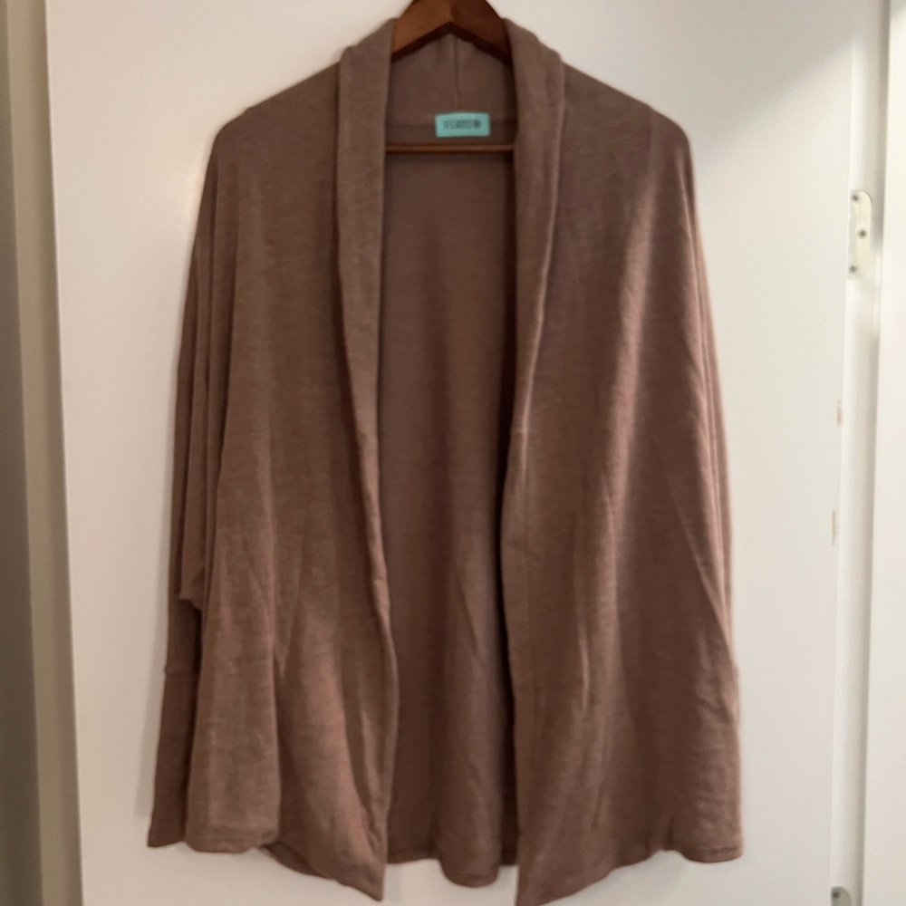 Mocha Dolman Sleeve Cardigan